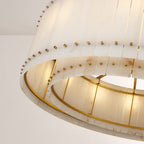 Mara Alabaster Round Chandelier 48"