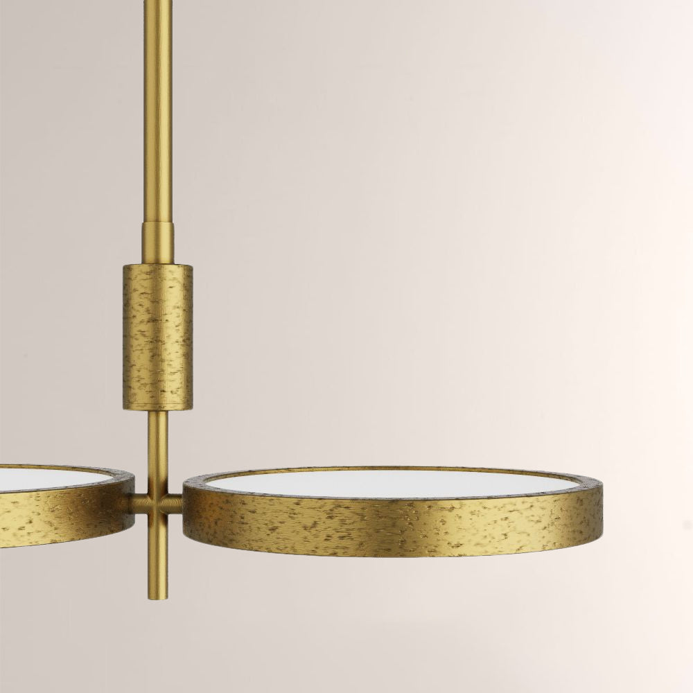 Amos Dual Shallow Drums Chandelier