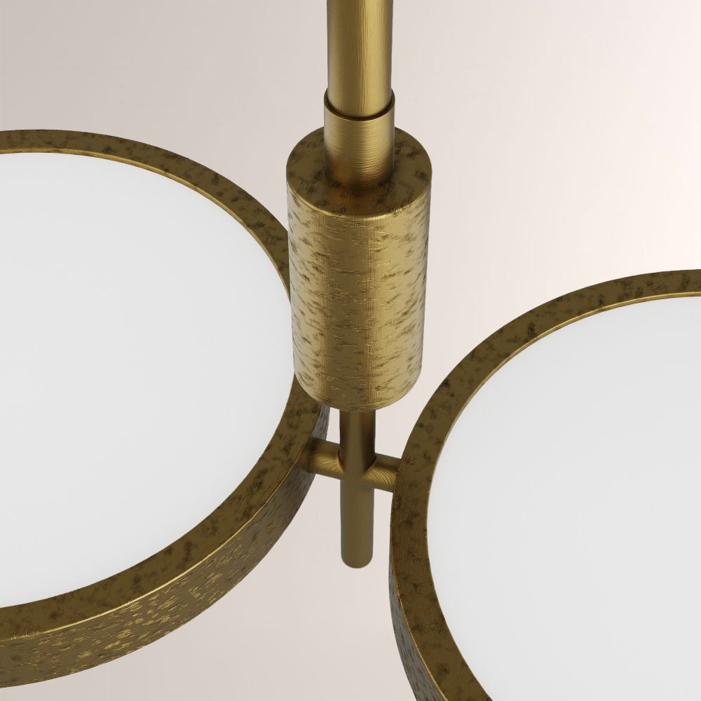 Amos Dual Shallow Drums Chandelier