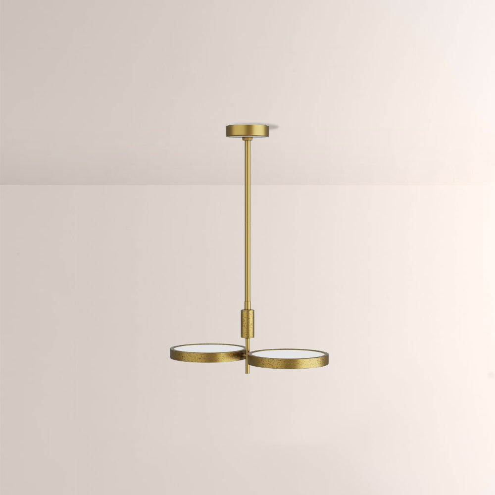 Amos Dual Shallow Drums Chandelier