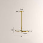 Amos Dual Shallow Drums Chandelier