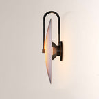 Aperto Ribbed Glass Disc Wall Sconce