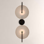 Aperto Curved Metal Glass Bowl Chandelier