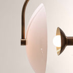 Aperto Orb Glass Bronze Wall Sconce