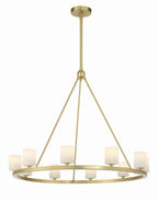 Aragon 10 Light Chandelier Alabaster