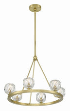 Aragon 6 Light Chandelier Glass