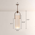 Arcane Dual-Tone Metal Gradient Glass Pendant