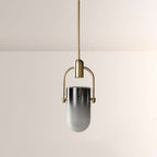 Arcane Dual-Tone Metal Gradient Glass Pendant