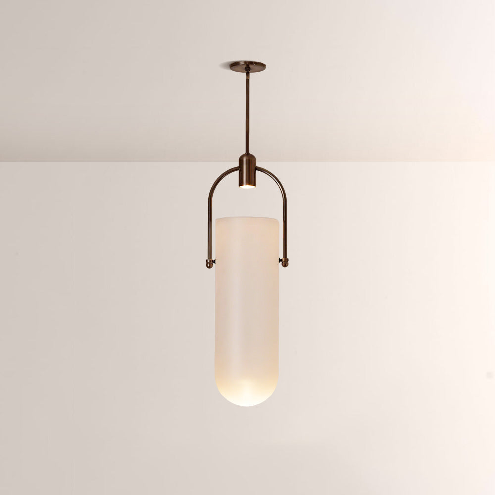 Arcane Dual-Tone Metal Gradient Glass Pendant