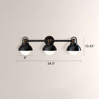 Arcane Walnut Metal Dome Wall Sconce