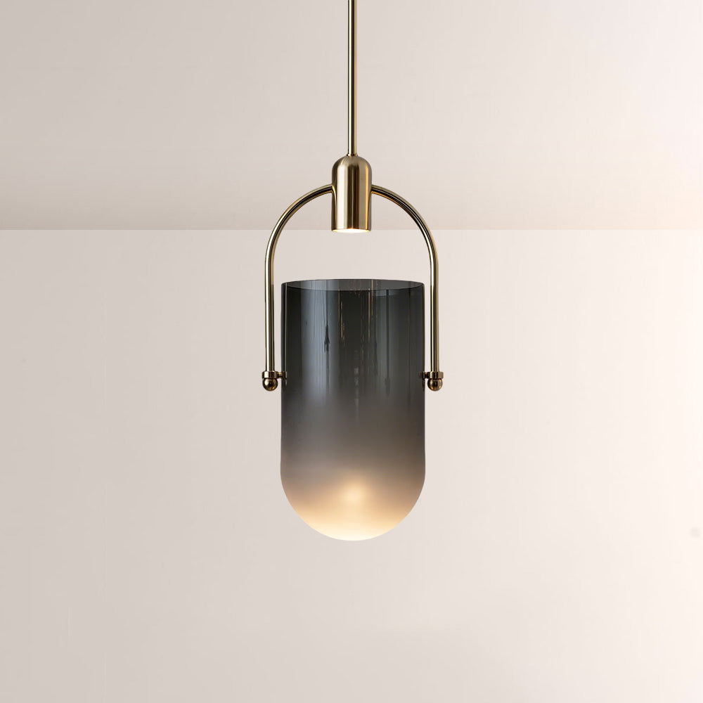 Arcane Dual-Tone Metal Gradient Glass Pendant