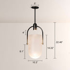 Arcane Dual-Tone Metal Gradient Glass Pendant