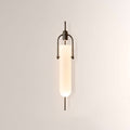 Arcane Metal Frosted Glass Cylinder Wall Sconce