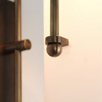 Arcane Metal Frosted Glass Cylinder Wall Sconce