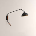 Arcane Walnut Dual-Tone Metal Adjustable Wall Sconce
