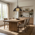 Arcane Walnut Perforated Metal Dome Pendant