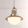 Arcane Wood Metal Dome Pendant