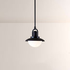 Arcane Wood Metal Dome Pendant