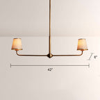 Aria 2-Light Linear Chandelier