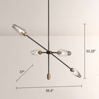 Arraw Bronze Chandelier