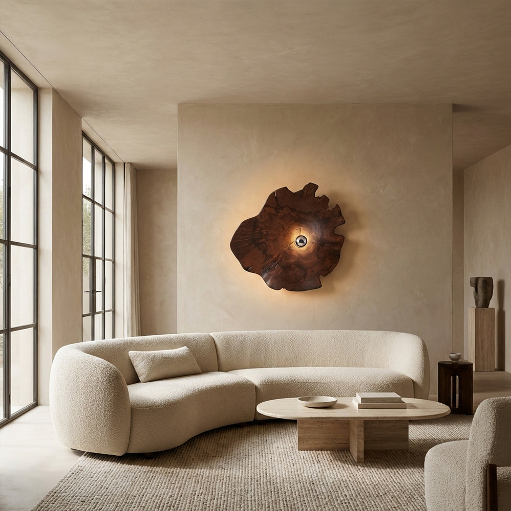 Arris Live-Edge Wood Wall Sconce