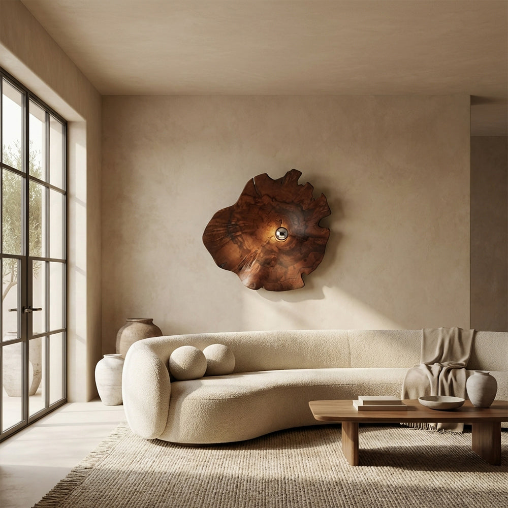 Arris Live-Edge Wood Wall Sconce