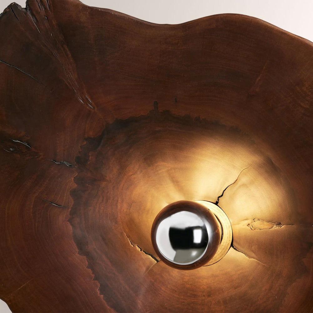Arris Live-Edge Wood Wall Sconce