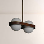 Arris Walnut Bronze Orb Cluster Pendant