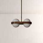Arris Walnut Bronze Orb Cluster Pendant