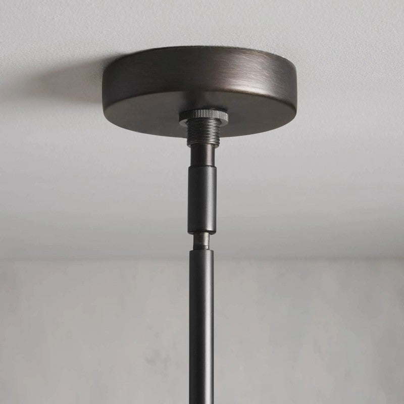Arrow Bronze Glass Chandelier
