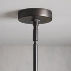Arrow Bronze Glass Chandelier