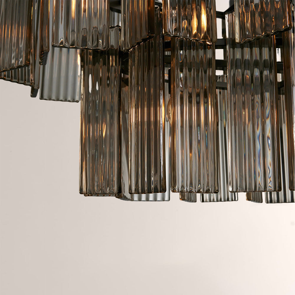 Art Glass Delsia Linear Chandelier