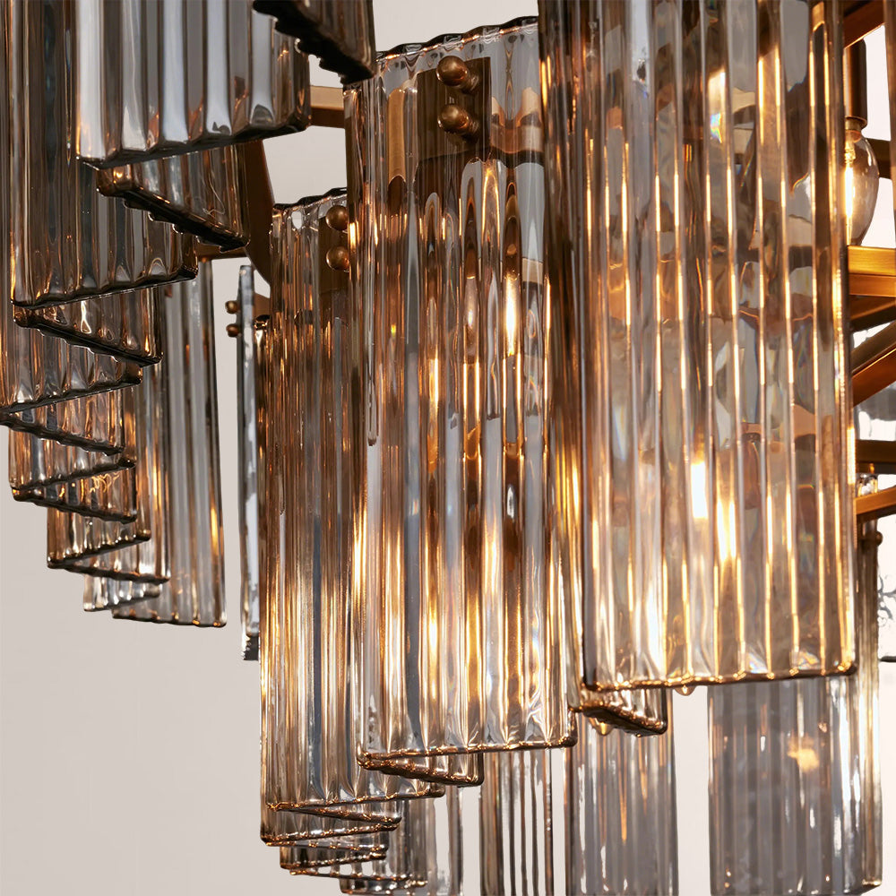 Art Glass Delsia Linear Chandelier