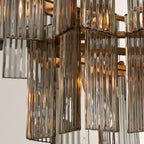 Art Glass Delsia Linear Chandelier