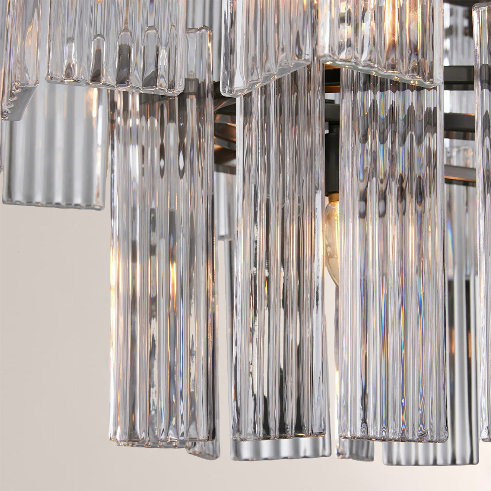 Art Glass Delsia Linear Chandelier