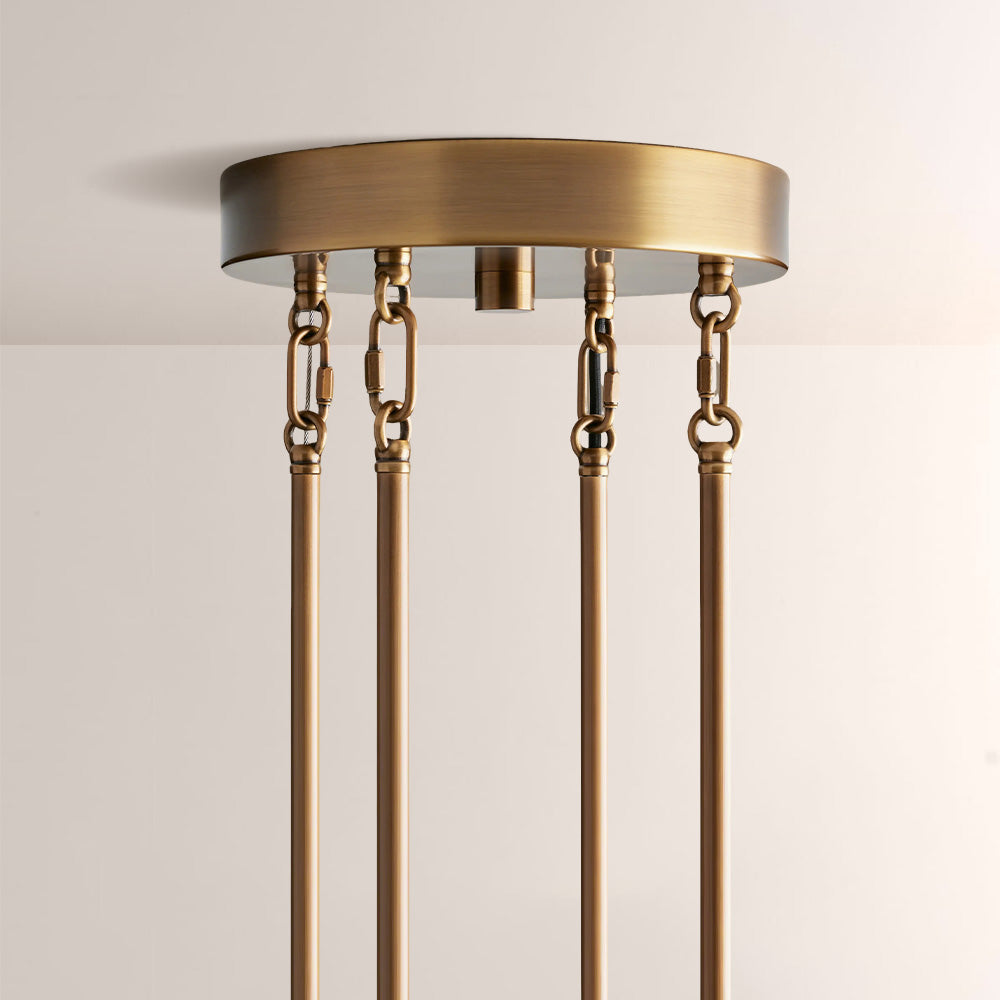 Art Glass Delsia Round Chandelier 48"