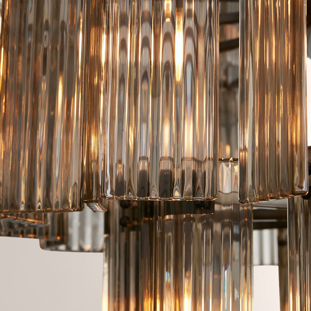 Art Glass Delsia Round Chandelier 48"
