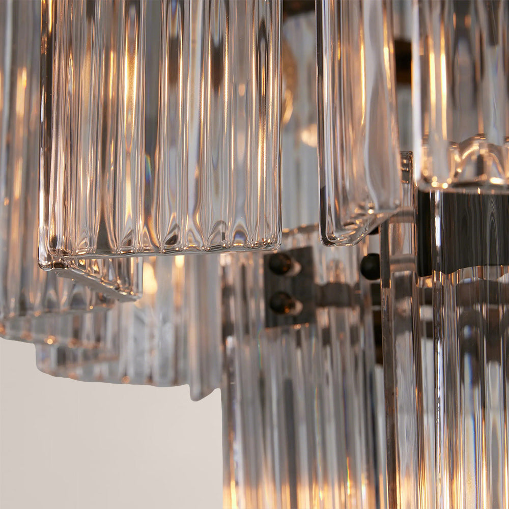Art Glass Delsia Round Chandelier 48"