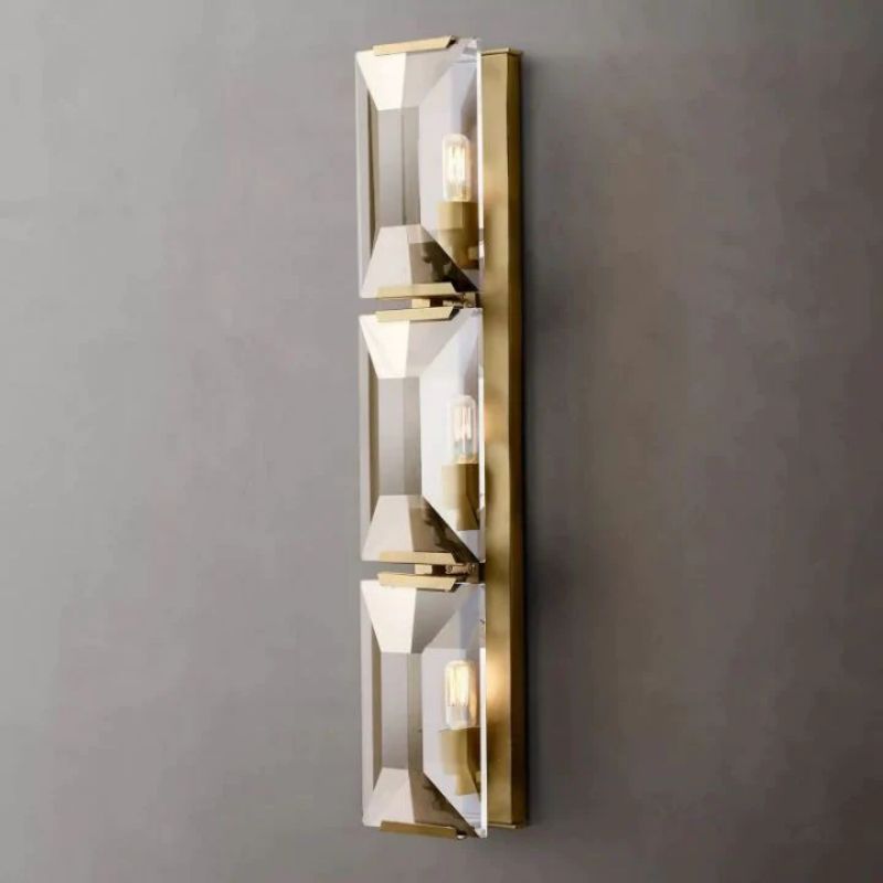 Faceted Crystal Wall Sconce