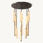 Audubon Alabaster Round Chandelier 40"