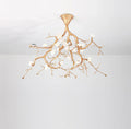 Aurelia Golden Branch & Porcelain Bloom Chandelier