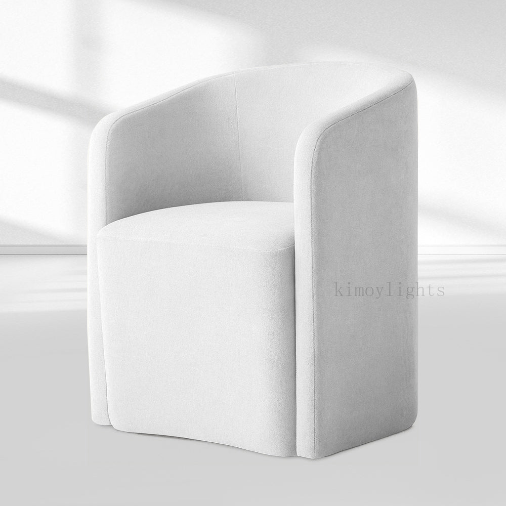 Aurelie Barrelback Fabric Dining Armchair