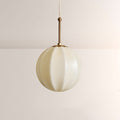 Aveline Ribbed Opal Glass Pendant