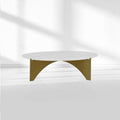 Baleno Marble and Brass Coffee Table