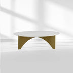 Baleno Marble and Brass Coffee Table