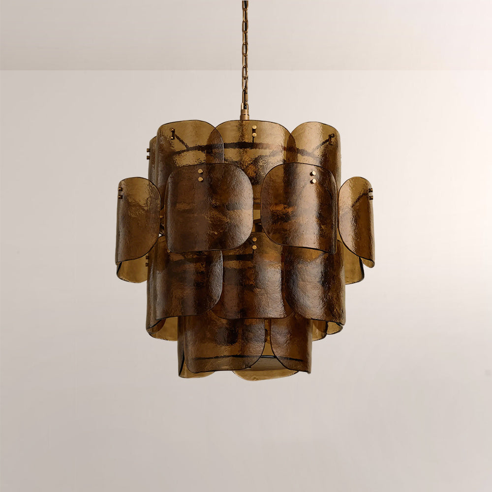Blaire Tiered Blown Glass Chandelier