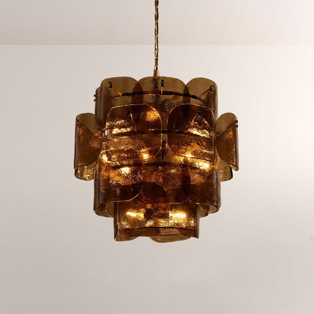 Blaire Tiered Blown Glass Chandelier