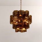 Blaire Tiered Blown Glass Chandelier