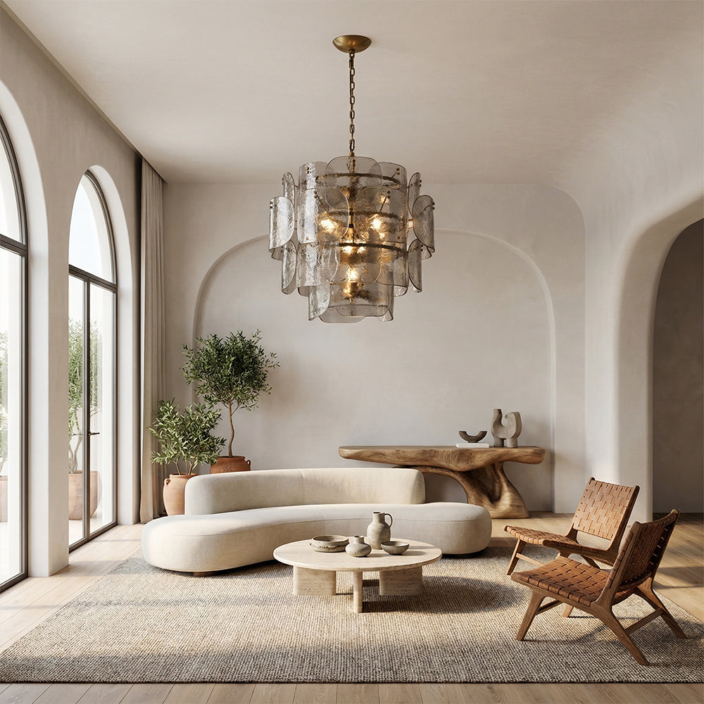 Blaire Tiered Blown Glass Chandelier