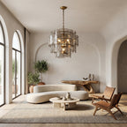 Blaire Tiered Blown Glass Chandelier